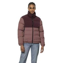 Damska Kurtka Puchowa Alex. Brązowe kurtki damskie Jack Wolfskin, m, bez wzorów, z materiału, bez kaptura. Za 705.99 zł.