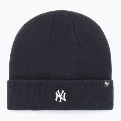 Czapka zimowa 47 Brand MLB New York Yankees Centerfield. Niebieskie czapki damskie 47 Brand, na zimę, bez wzorów. Za 79.99 zł.
