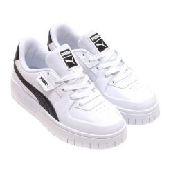 Damskie Skórzane Buty Sportowe Cali Dream. Białe obuwie trekkingowe damskie Puma, bez zapięcia. Za 329.99 zł.