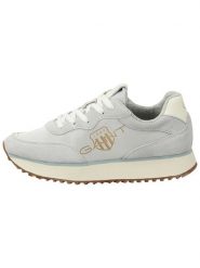 GANT Footwear Skórzane sneakersy "Bevinda" w kolorze jasnoszarym rozmiar: 36. Szare obuwie sportowe damskie GANT Footwear, z materiału, bez zapięcia. Za 342.45 zł.