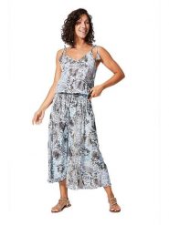 Ipanima Kombinezon w kolorze brązowo-błękitnym rozmiar: 34-40. Brązowe kombinezony damskie Ipanima, bez wzorów, bez kołnierzyka, bez ramiączek. Za 100.99 zł.