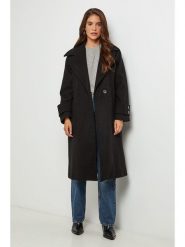 L'armoire de Suzette Płaszcz przejściowy w kolorze czarnym rozmiar: 38. Czarne płaszcze damskie L'armoire de Suzette, l, bez wzorów, bez kaptura. Za 143.99 zł.