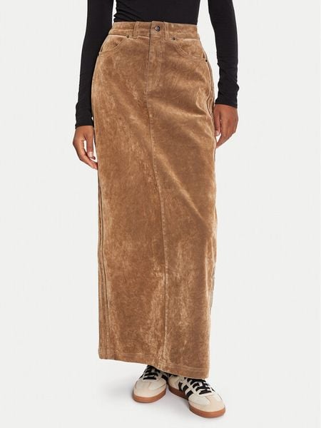 Adidas Spódnica maxi Adibreak JY2397 Brązowy Regular Fit. Brązowe spódnice damskie Adidas, bez wzorów, z bawełny, maxi. Za 282.99 zł.