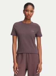 Guess T-Shirt V6RI07 J1314 Brązowy ciemny Regular Fit. Brązowe t-shirty damskie Guess, s, z aplikacjami, z bawełny, bez kołnierzyka. Za 154.99 zł.