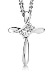 Revoni Złoty naszyjnik z diamentową zawieszką - dł. 45 cm rozmiar: onesize. Szare naszyjniki damskie Revoni, z diamentem, złote. Za 1,093.00 zł.