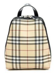 Burberry Plecak w kolorze beżowo-czarnym - 22 x 26 x 10 cm rozmiar: onesize. Brązowe plecaki Burberry, bez wzorów, z materiału. Za 3,145.99 zł.