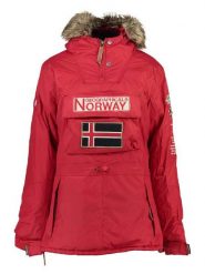 Geographical Norway Parka "Boomera" w kolorze czerwonym rozmiar: S. Czerwone parki damskie Geographical Norway, s, z futra, bez kaptura. Za 238.84 zł.