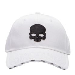 Czapka sportowa z daszkiem Hydrogen Skull Cap. Białe czapki z daszkiem damskie HYDROGEN, bez wzorów. Za 169.99 zł.