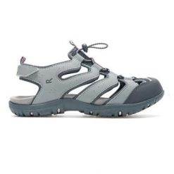 Sandały damskie Westshore IV. Szare sandały damskie Regatta, bez wzorów, z poliesteru, bez obcasa, bez zapięcia. Za 399.99 zł.