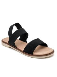 Sixth Sens Sandały w kolorze czarnym rozmiar: 37. Czarne sandały damskie Sixth Sens, bez wzorów, z otwartym noskiem, bez obcasa, bez zapięcia. Za 100.99 zł.