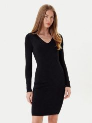 Marciano Guess Sukienka dzianinowa 5YGK23 5036Z Czarny Slim Fit. Czarne sukienki damskie Marciano Guess, z aplikacjami, z dzianiny, bez ramiączek. Za 839.99 zł.