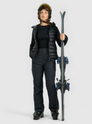 4F Spodnie narciarskie z szelkami membrana Dermizax 20000 damskie - czarne XS. Czarne spodnie sportowe damskie 4F, na zimę, xs, bez wzorów, z materiału, narciarskie, Dermizax. Za 799.99 zł.