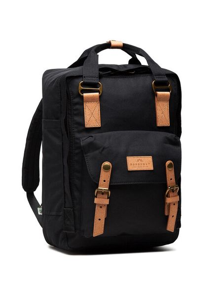 Doughnut Plecak Macaroon Reborn Series D010RE-0003-F Czarny. Czarne plecaki Doughnut, bez wzorów, z materiału. Za 259.99 zł.