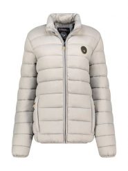 Geographical Norway Kurtka pikowana "Atikamap" w kolorze jasnoszarym rozmiar: XXL. Szare kurtki damskie Geographical Norway, xxl, bez wzorów, bez kaptura. Za 153.34 zł.