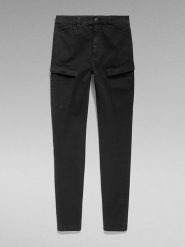 G-Star Bojówki - Skinny fit - w kolorze czarnym rozmiar: W30/L32. Czarne rurki damskie G-Star, bez wzorów. Za 166.88 zł.