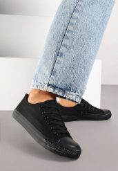 Czarne Lekkie Trampki Vices Przed Kostkę Elletri. Czarne trampki damskie Born2be, bez wzorów, z jeansu, przed kostkę, bez zapięcia. Za 44.99 zł.