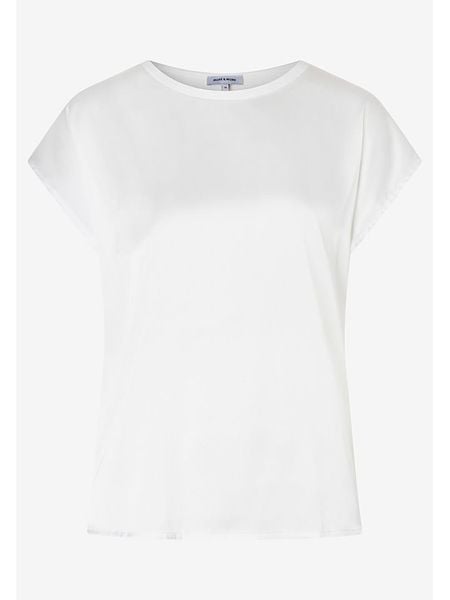 More & More Koszulka w kolorze białym rozmiar: 38. Białe koszulki damskie More & More, bez wzorów, bez kołnierzyka, bez ramiączek. Za 104.89 zł.