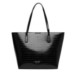 Torebka Nine West. Czarne shopper bag Nine West, bez dodatków. Za 279.99 zł.