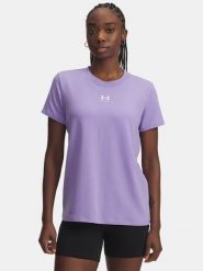 Under Armour Koszulka funkcyjna w kolorze fioletowym rozmiar: M. Różowe koszulki damskie Under Armour, m, bez wzorów, z materiału, bez kołnierzyka, bez ramiączek. Za 83.03 zł.