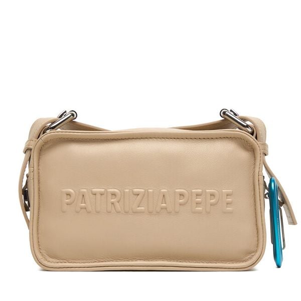 Torebka Patrizia Pepe. Brązowe listonoszki damskie Patrizia Pepe, bez wzorów, bez dodatków. Za 1,159.00 zł.