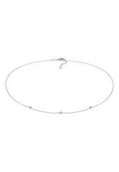 Elli Choker damski z koralików Playful w srebrze próby 925 Sterling Silver Naszyjniki 1 ct Damski. Szare naszyjniki damskie Elli, srebrne. Za 160.64 zł.
