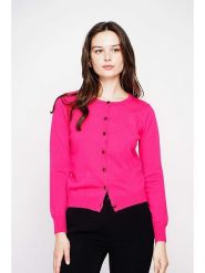 C& Jo Kardigan w kolorze różowym rozmiar: 40. Różowe kardigany damskie C& Jo, bez wzorów, ze splotem. Za 121.99 zł.