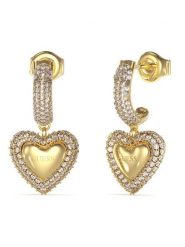 Guess Kolczyk JUBE05 021JW Złoty. Żółte kolczyki damskie Guess, metalowe. Za 159.99 zł.