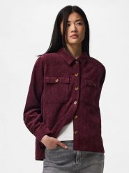 Pieces Koszula w kolorze bordowym rozmiar: XL. Czerwone koszule damskie Pieces, xl, bez wzorów, bez kołnierzyka, bez ramiączek. Za 134.95 zł.