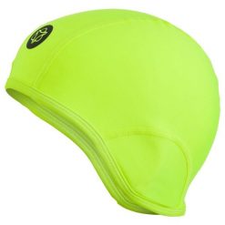 Czapka rowerowa pod kask softshell wiatroszczelna żółta. Żółte czapki damskie AGU, bez wzorów, z materiału. Za 123.00 zł.