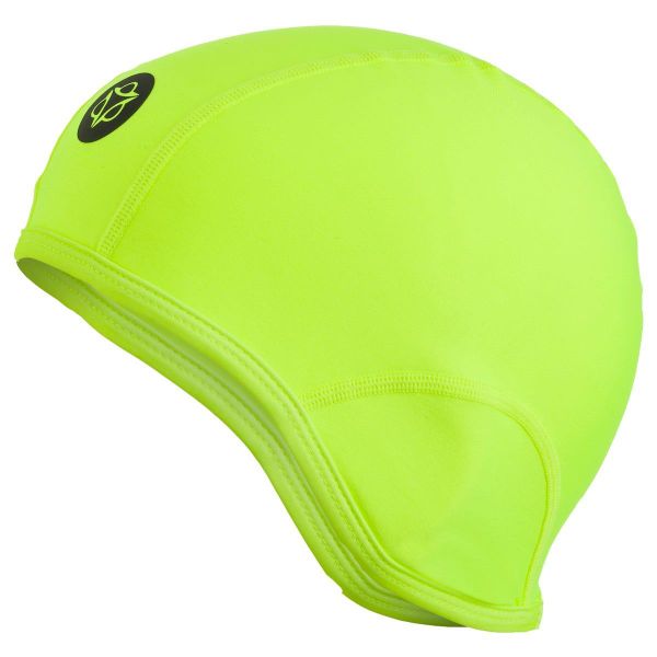 Czapka softshell wiatroszczelna oddychająca żółta. Żółte czapki damskie AGU, bez wzorów, z materiału. Za 126.35 zł.