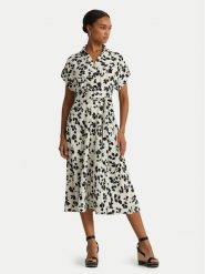 Lauren Ralph Lauren Sukienka koszulowa 250932707001 Écru Regular Fit. Sukienki damskie Lauren Ralph Lauren, bez wzorów, z syntetyku, bez ramiączek. Za 849.99 zł.