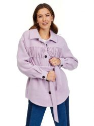 Orsay Kurtka koszulowa w kolorze lawendowym rozmiar: 38. Różowe kurtki damskie Orsay, bez wzorów, z tkaniny, bez kaptura. Za 93.45 zł.