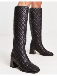 Monki Kozaki w kolorze czarnym rozmiar: 39. Czarne kozaki damskie Monki, na zimę, bez obcasa, bez zapięcia. Za 86.99 zł.