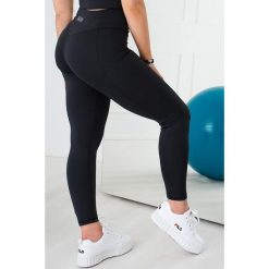 Czarne legginsy damskie z wysokim stanem Be Stronger ultra soft. Czarne legginsy damskie 2SkIN, m, bez wzorów, z elastanu. Za 199.00 zł.