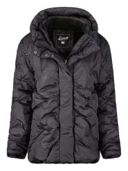 Geographical Norway Kurtka zimowa "Berola" w kolorze czarnym rozmiar: L. Czarne kurtki damskie Geographical Norway, na zimę, l, bez wzorów, z puchu, bez kaptura. Za 233.96 zł.