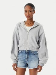 HUGO Bluza Dolpie 50563749 Szary Regular Fit. Szare bluzy damskie Hugo, m, bez wzorów, z bawełny, bez kaptura. Za 549.99 zł.