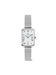 Daniel Wellington Zegarek Quadro Sterling Roman Numerals DW00100863 Srebrny. Szare, analogowe zegarki damskie Daniel Wellington, srebrne. Za 749.99 zł.
