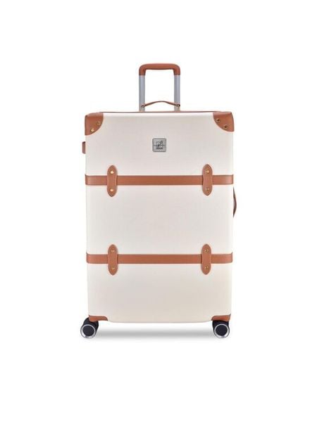 Semi Line Walizka duża T5670-4 Biały. Białe walizki Semi-line, bez wzorów, z tworzywa sztucznego, duże. Za 289.99 zł.