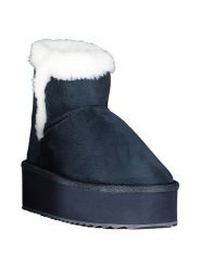 Geographical Norway Botki "Oslo" w kolorze granatowym rozmiar: 40. Niebieskie botki damskie Geographical Norway, z materiału, bez obcasa, na platformie, bez zapięcia. Za 86.99 zł.