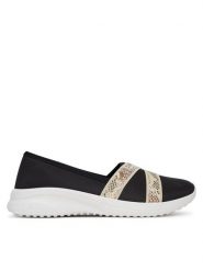 Puma Półbuty Adelina 2 Snake Chic 400702 01 Czarny. Czarne półbuty damskie Puma, bez wzorów, z materiału, bez obcasa, na płaskiej podeszwie, bez zapięcia. Za 149.99 zł.