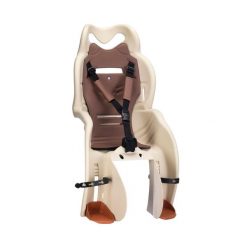 Fotelik rowerowy dziecięcy HTP Design Sanbas clamp mocowany na bagażnik. Brązowe foteliki rowerowe HTP DESIGN. Za 149.00 zł.