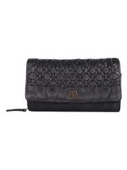 Bellicci Skórzany portfel "Pedra" w kolorze czarnym - 19 x 10 x 4 cm rozmiar: onesize. Czarne portfele damskie Bellicci, bez wzorów, z materiału. Za 196.24 zł.