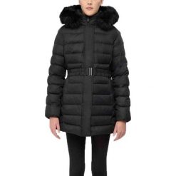Kurtka GEOX W5626F T3152 W CATRIA Czarny. Czarne kurtki damskie Geox, bez wzorów, z syntetyku, bez kaptura. Za 655.99 zł.