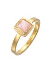 Elli PREMIUM Damski Soliter Piramida z różowym kwarcem w pozłacanym srebrze 925 Sterling Silver Pierścionki 1 ct. Czerwone pierścionki damskie Elli PREMIUM, z kwarcem, pozłacane. Za 328.99 zł.