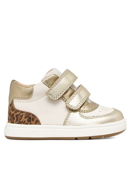 Geox Sneakersy B Biglia Girl B564CA 085CF C1K2L Kremowy. Białe buty sportowe dziewczęce Geox, ze skóry, bez zapięcia. Za 269.99 zł.