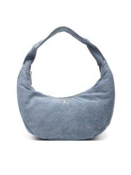 Calvin Klein Torebka Denim Soft Crescent Sm LV04F3207G Niebieski. Niebieskie torebki klasyczne damskie Calvin Klein, z denimu, bez dodatków. Za 289.99 zł.