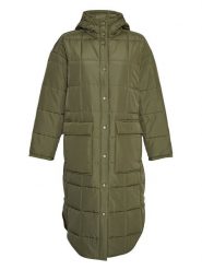 MOSS COPENHAGEN Płaszcz pikowany "Petulla Deya" w kolorze khaki rozmiar: M/L. Brązowe płaszcze damskie Moss Copenhagen, l, bez wzorów, bez kaptura. Za 254.74 zł.