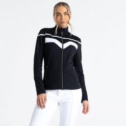 Bluza narciarska damska Dare2b Rocker Core Stretch UPF 50+. Czarne bluzy damskie Dare 2b, na zimę, m, bez wzorów, bez kaptura. Za 176.00 zł.