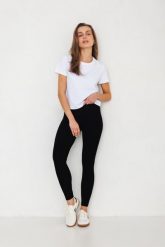 LEGINSY SUZANE CZARNE XS - Flawless. Czarne legginsy sportowe damskie Flawless, s, bez wzorów, z bawełny, na jogę i pilates. Za 189.00 zł.