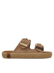 Bohonomad Espadryle Sydney SYD.12-00044 Beżowy. Brązowe espadryle damskie Bohonomad, bez wzorów, ze skóry, bez obcasa. Za 299.99 zł.